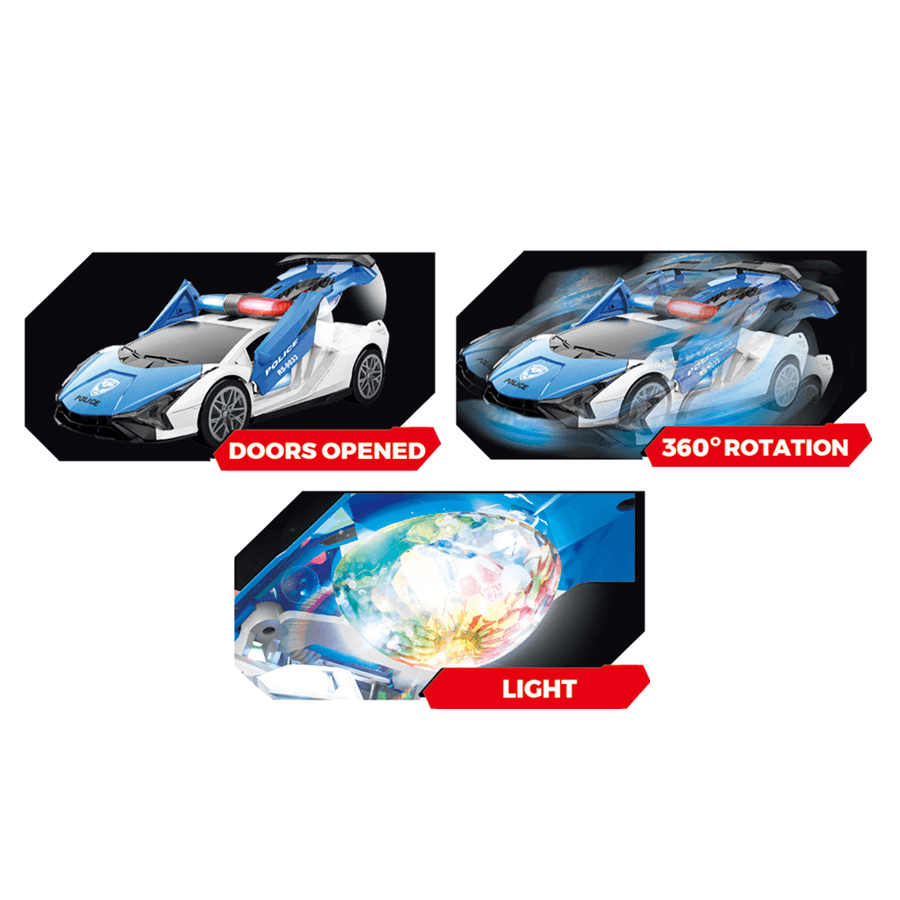 Đồ Chơi Xe Cảnh Sát Tự Động VECTO VT9033CK