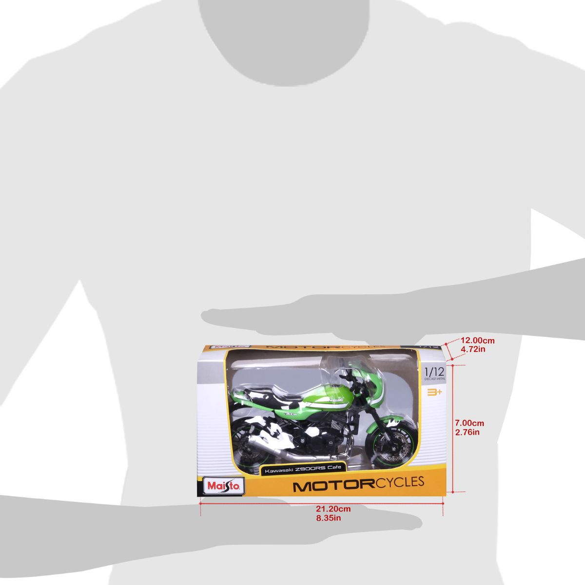 Đồ Chơi Xe Mô Hình Mô Tô Tỉ Lệ 1:12 Dòng Kawasaki Z900RS Café Xanh Lá MAISTO 18989GRN/MT31101