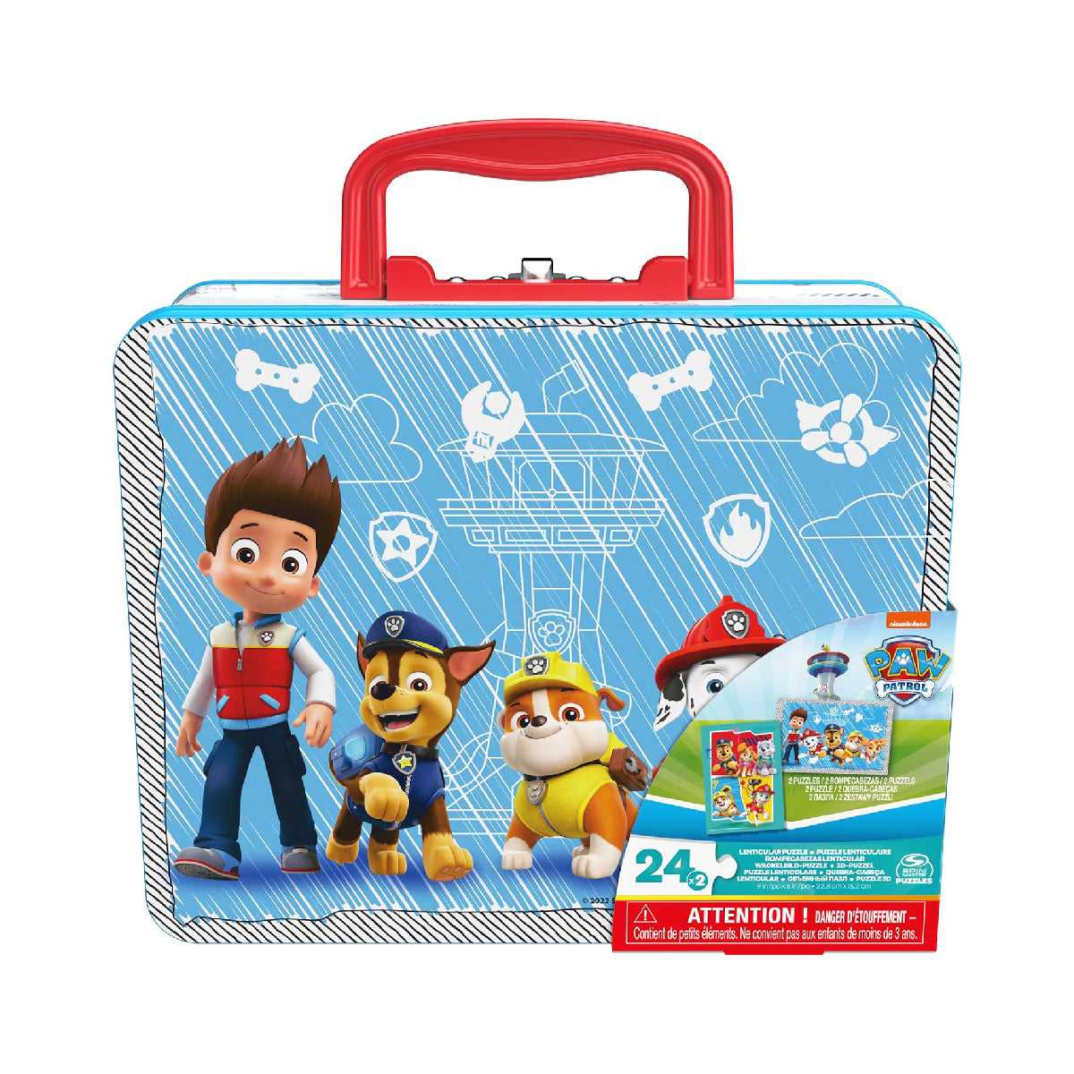 Đồ Chơi Xếp Hình Paw Patrol Và Hộp Đựng Hình Vali SPIN GAMES 6066800