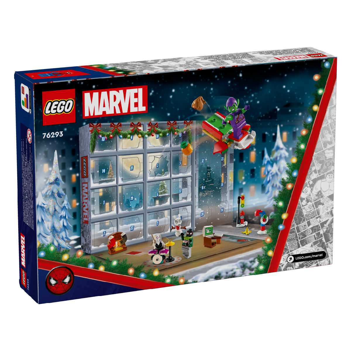 Đồ Chơi Lắp Ráp Lịch Giáng Sinh Người Nhện 2024 LEGO SUPERHEROES 76293