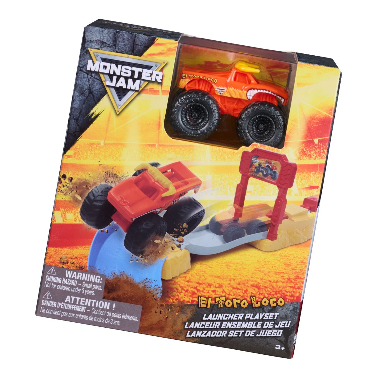 Đồ Chơi Mini Set Đường Đua Và El Toro Loco 1:72 MONSTER JAM 6074604