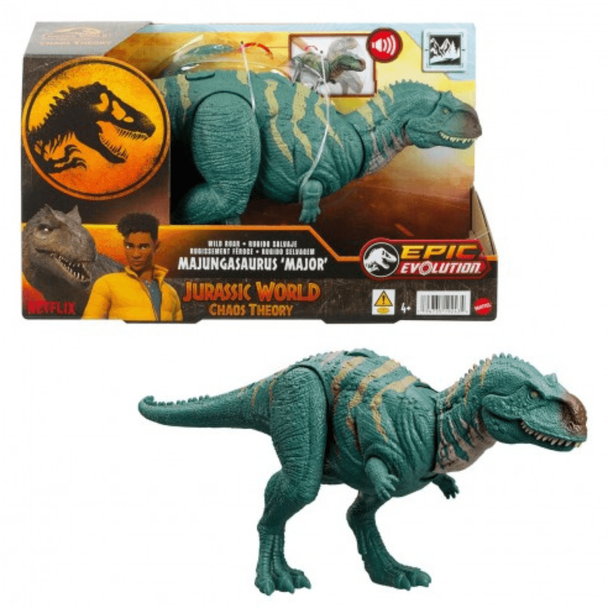Mô Hình Khủng Long Majungasaurus Có Âm Thanh Jurassic World Mattel HLP14