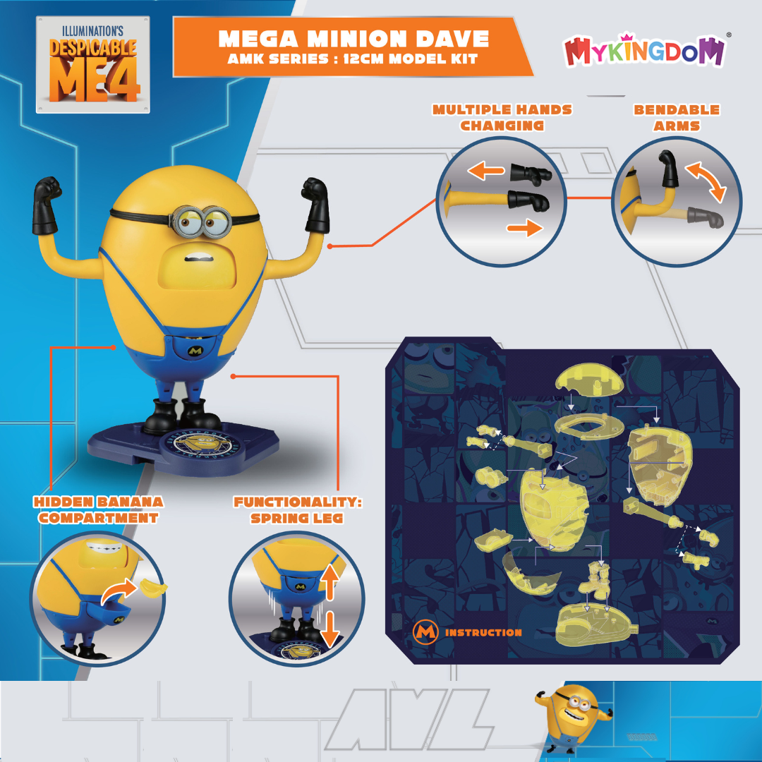 Mô Hình Lắp Ráp Mega Minions Dave Minions YPAMKDM4SD