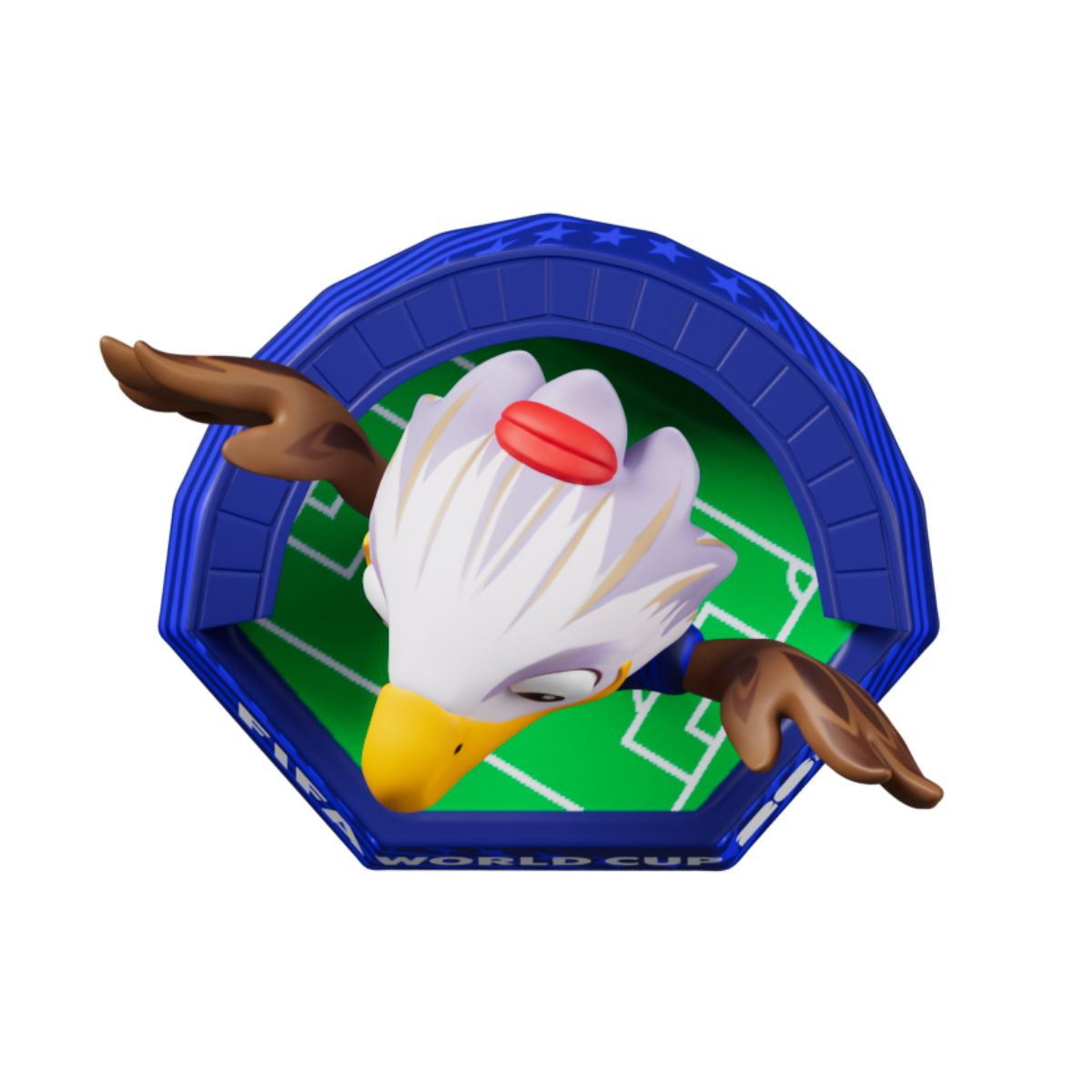 Đồ Chơi Mô Hình Linh Vật World Cup 2026 - Clutch Mỹ 6cm SEASONAL COLLECTION HNSS-WC26-PS6-U001b