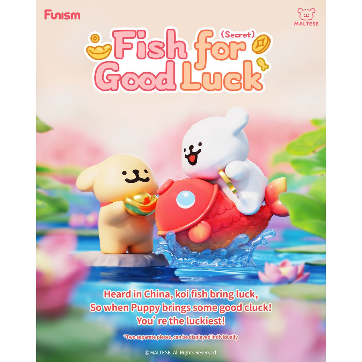 Đồ Chơi Mô Hình Maltese Lucky Paws Series Blind Box FUNISM MX2099