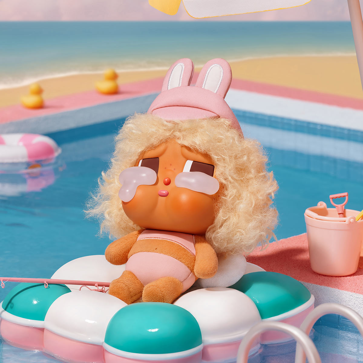 Đồ Chơi Móc Khóa Crybaby Vacation Mode On Series POP MART 6941313029057