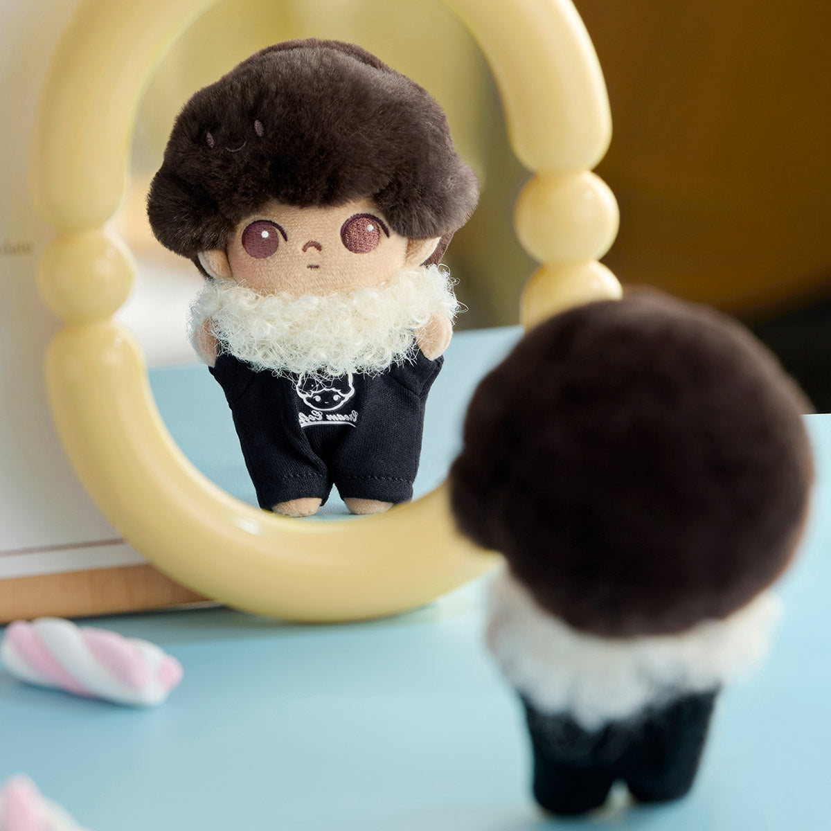 Móc Khóa Dimoo Crush On Coffee Series Soft-Faced Plush Keychain POP MART 6931571095208