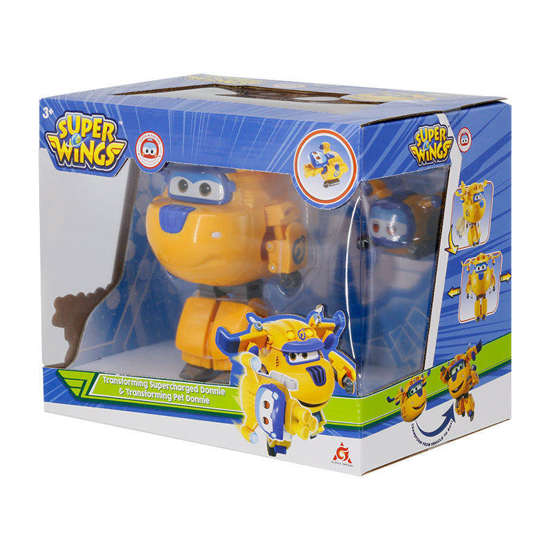 Robot Biến hình Cỡ lớn Donnie Xây dựng và thú cưng Donnie SUPERWINGS YW750942