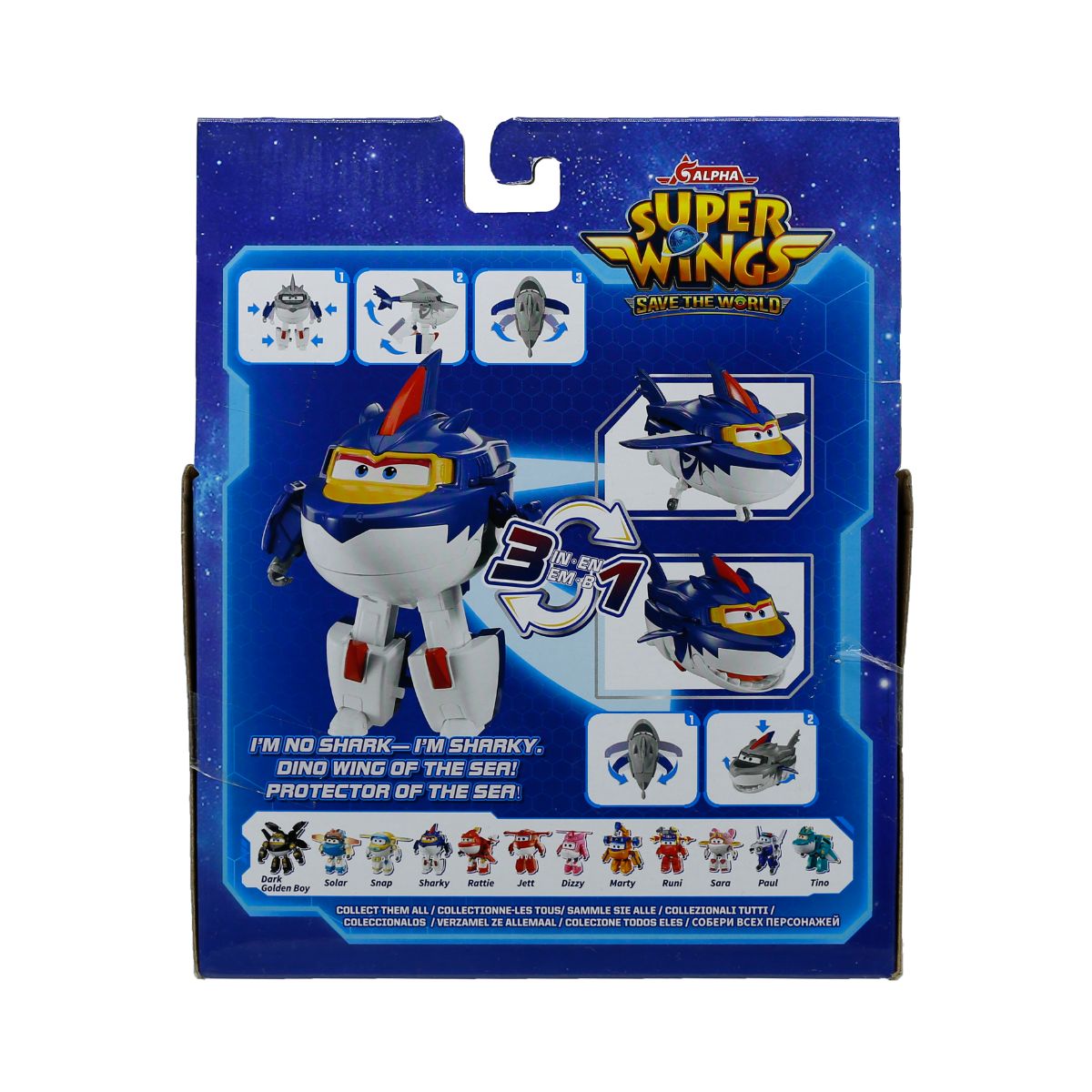Đồ Chơi Robot Biến Hình Cỡ Lớn Sharkie Cá Mập SUPERWINGS EU790249