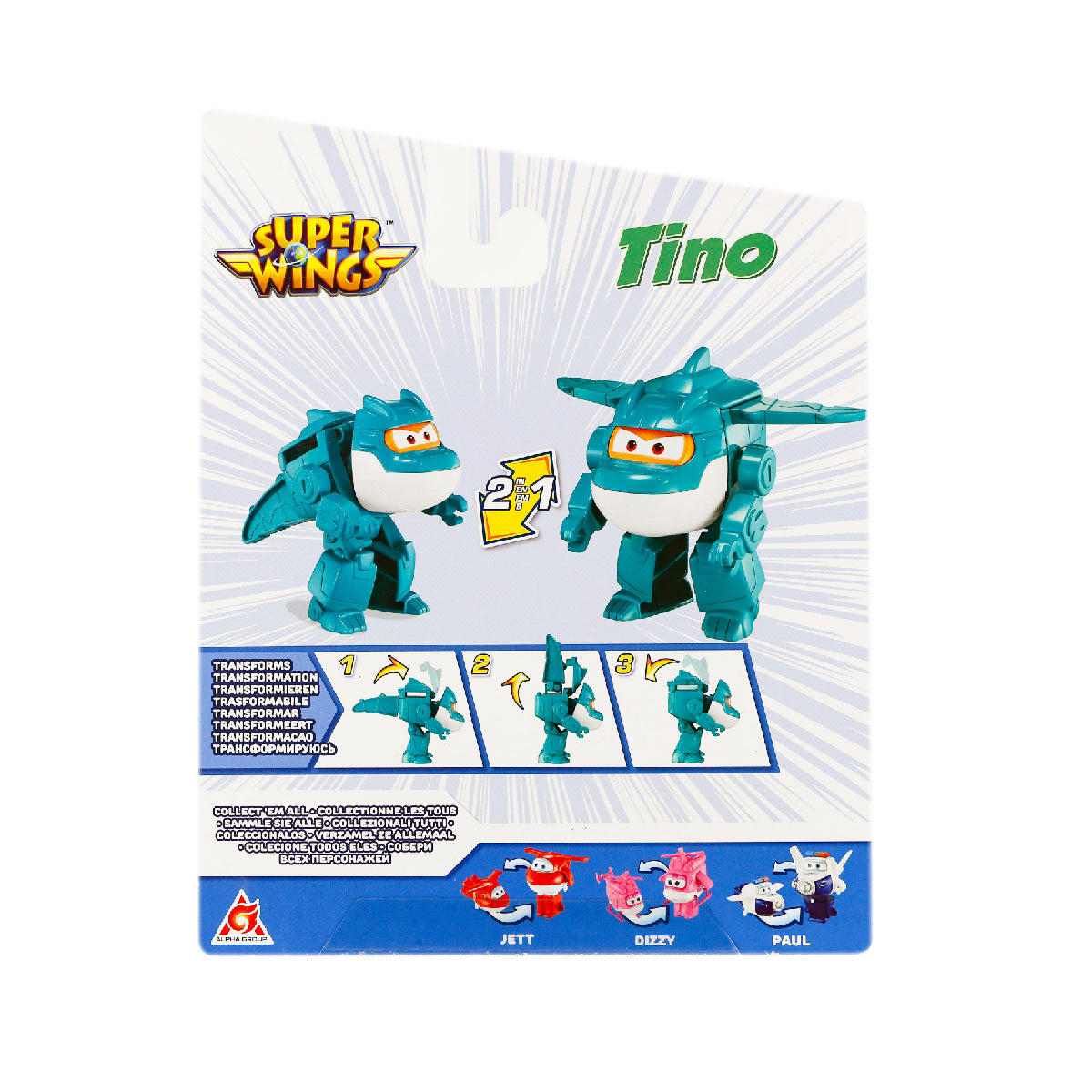 Robot Biến Hình Khủng Long Huyền Thoại Tino SUPERWINGS EU780623