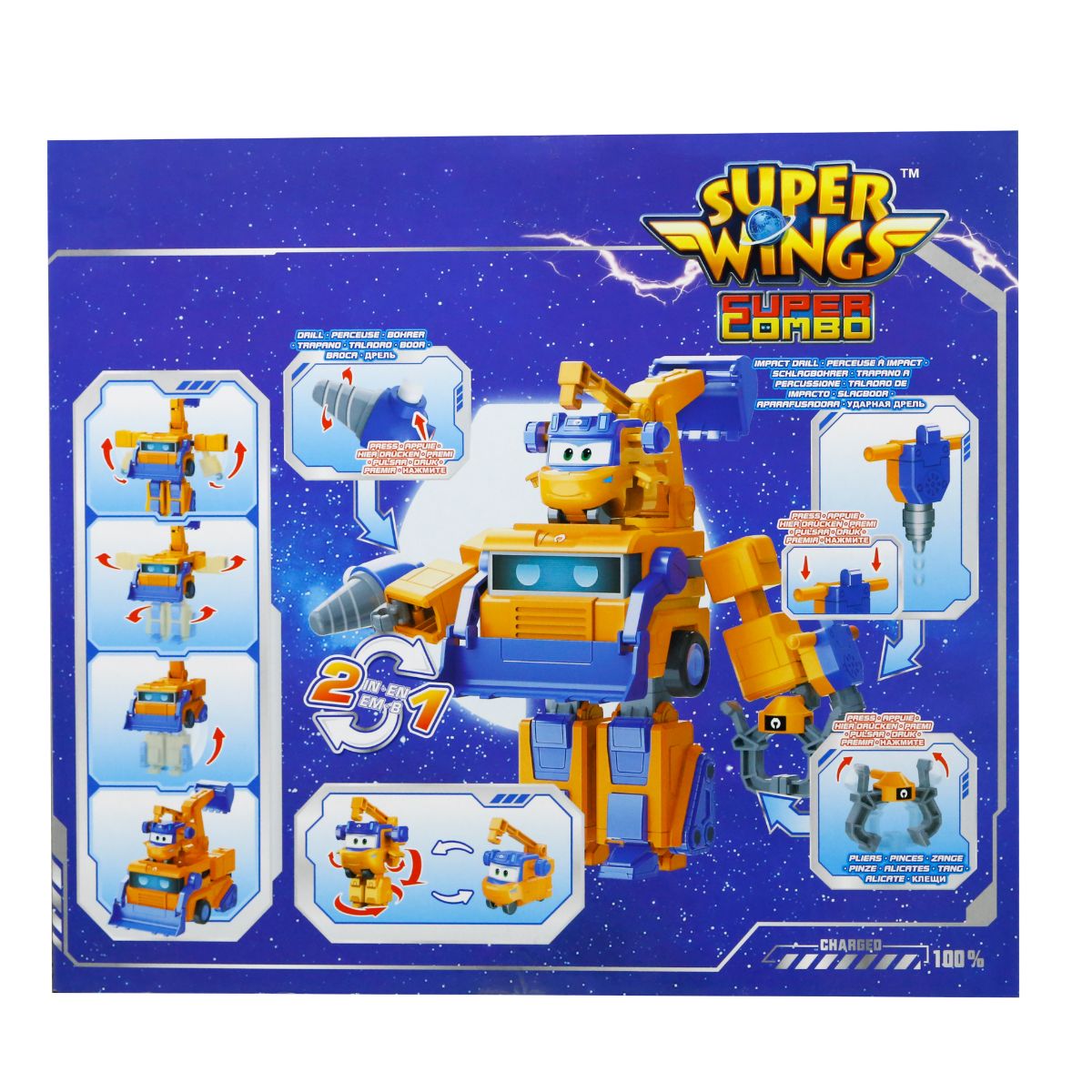 Đồ Chơi Siêu Robot Biến Hình Nâng Cấp - Marty Mạnh Mẽ SUPERWINGS EU790313