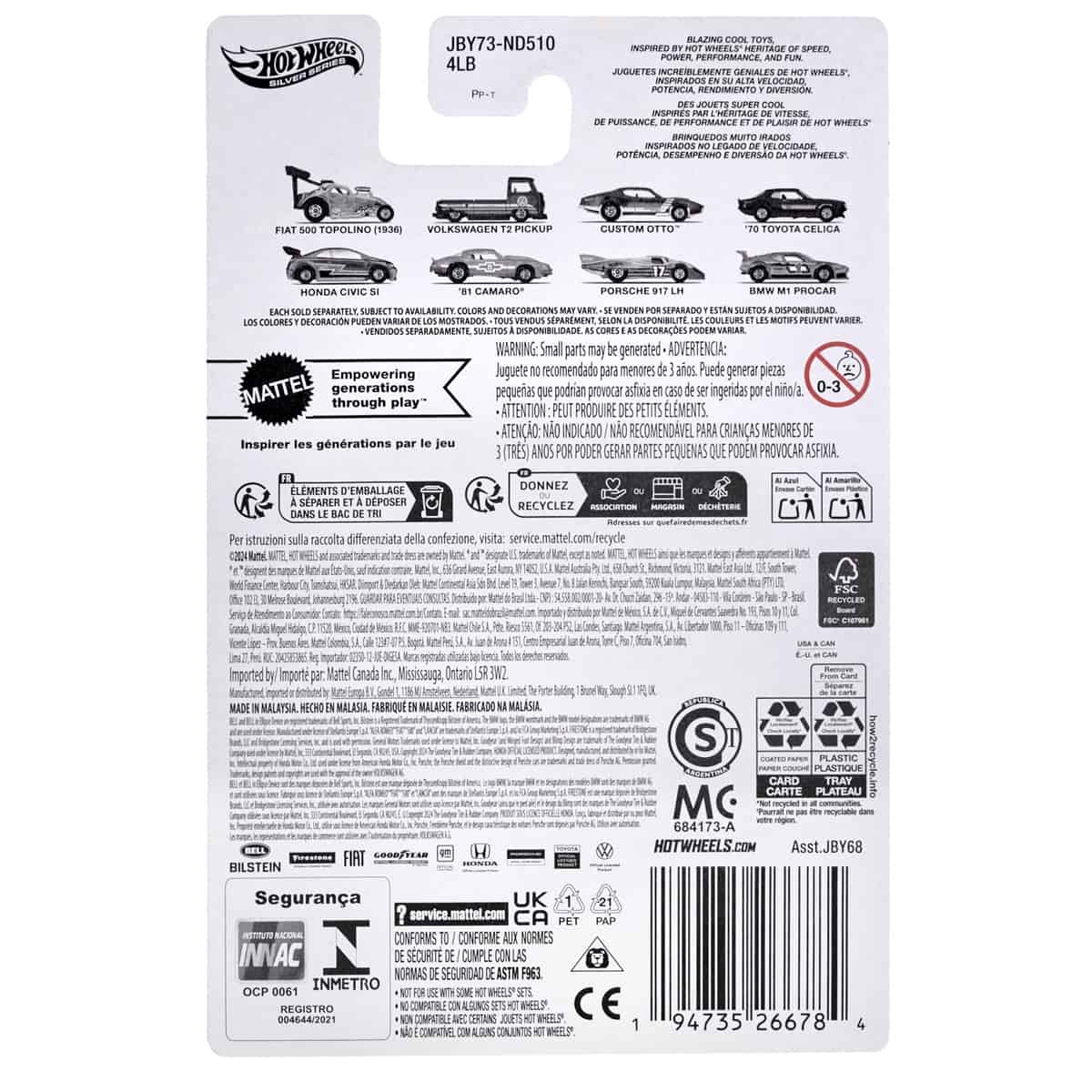 Đồ Chơi Siêu Xe Hot Ones - Honda Civic SI HOT WHEELS JBY68