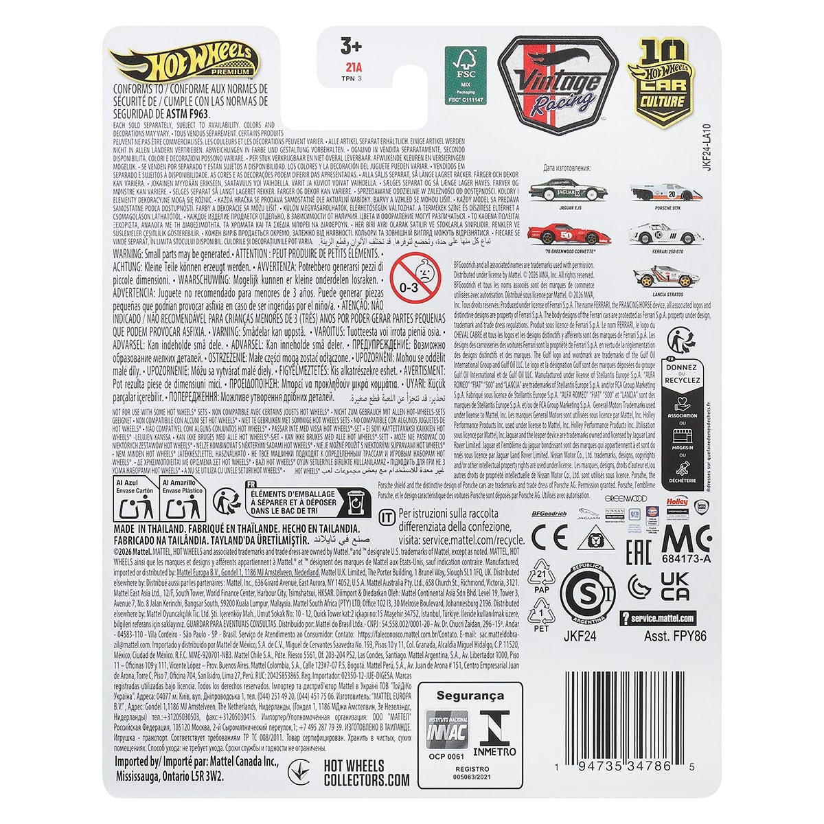 Đồ Chơi Siêu Xe Hạng Sang 76 Greenwood Corvette HOT WHEELS FPY86