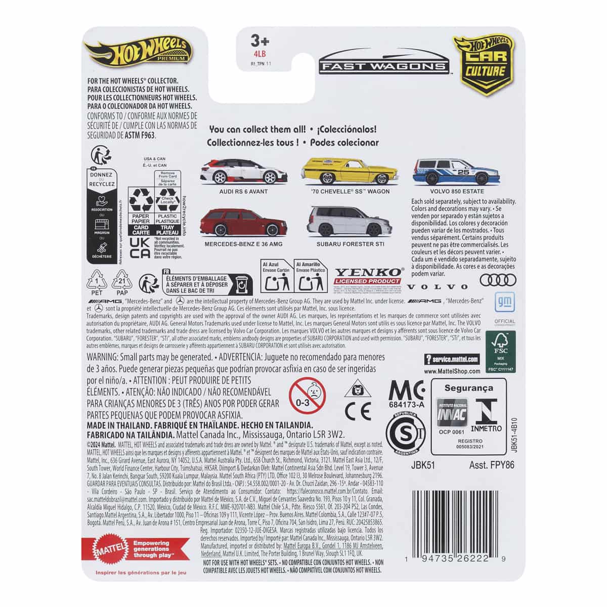 Đồ Chơi Mô Hình Siêu Xe Sang Trọng Audi RS6 HOT WHEELS FPY86