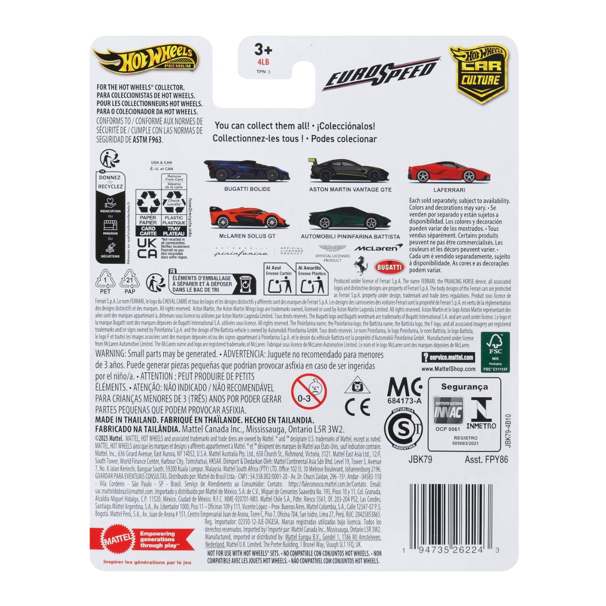 Đồ Chơi Siêu Xe Sang Trọng Bugatti Bolide HOT WHEELS FPY86