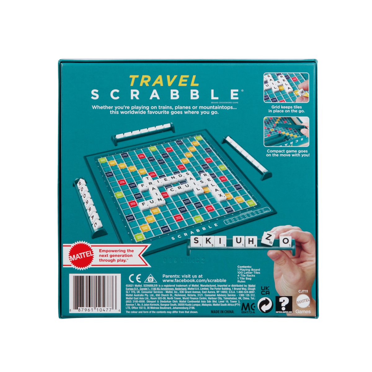 Trò Chơi Nối Chữ Scrabble Travel MATTEL GAMES CJT11
