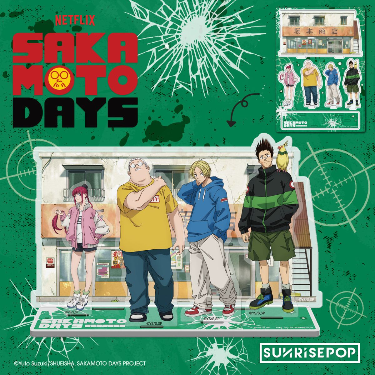 Đồ Chơi Vật Phẩm Nhân Vật Trang Trí - Sakamoto Days Mẫu 1 SUNRISEPOP SDAC005