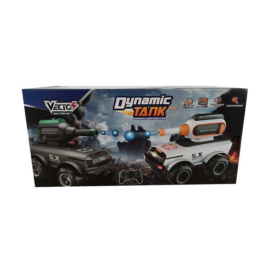 Đồ chơi Xe Dynamic tank phóng hạt nước điều khiển từ xa (Trắng) VECTO VT816A