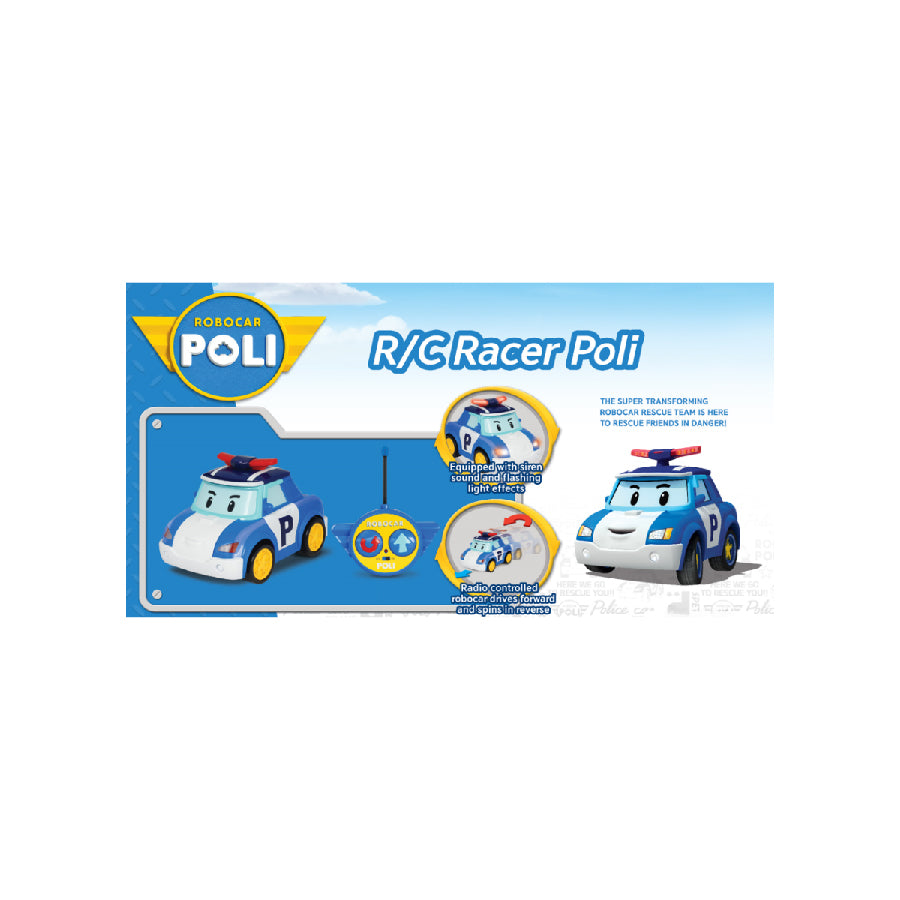 Xe cảnh sát Poli điều khiển, đèn và âm thanh ROBOCAR POLI 83187