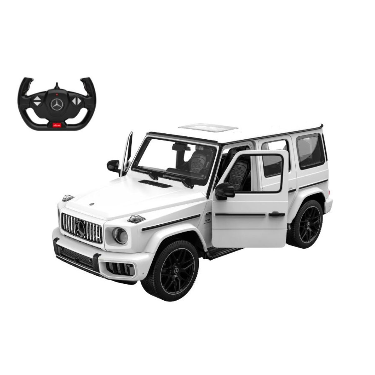 Đồ Chơi Xe Điều Khiển 1:14 AMG G63 Mở Cửa Được Trắng RASTAR R10350