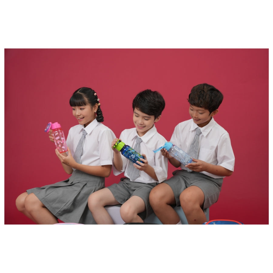 Bình nước nhựa Rainbow Unicorn Hồng CLEVER HIPPO WB01