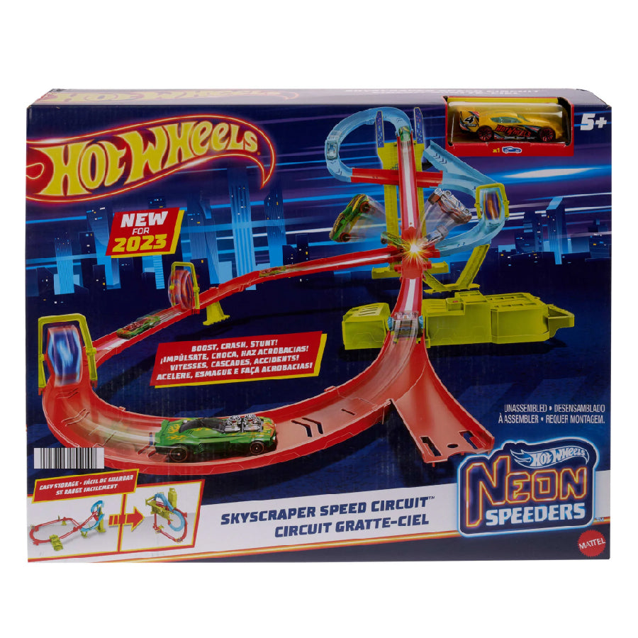 Đường Đua Chọc Trời Hot Wheels Neon Speeders HOT WHEELS HPC07