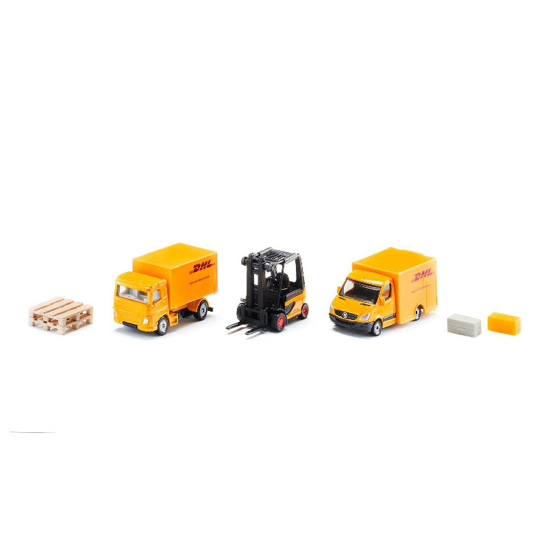 Mô Hình Bộ Xe Vận Chuyển Hàng Dhl SIKU 6335