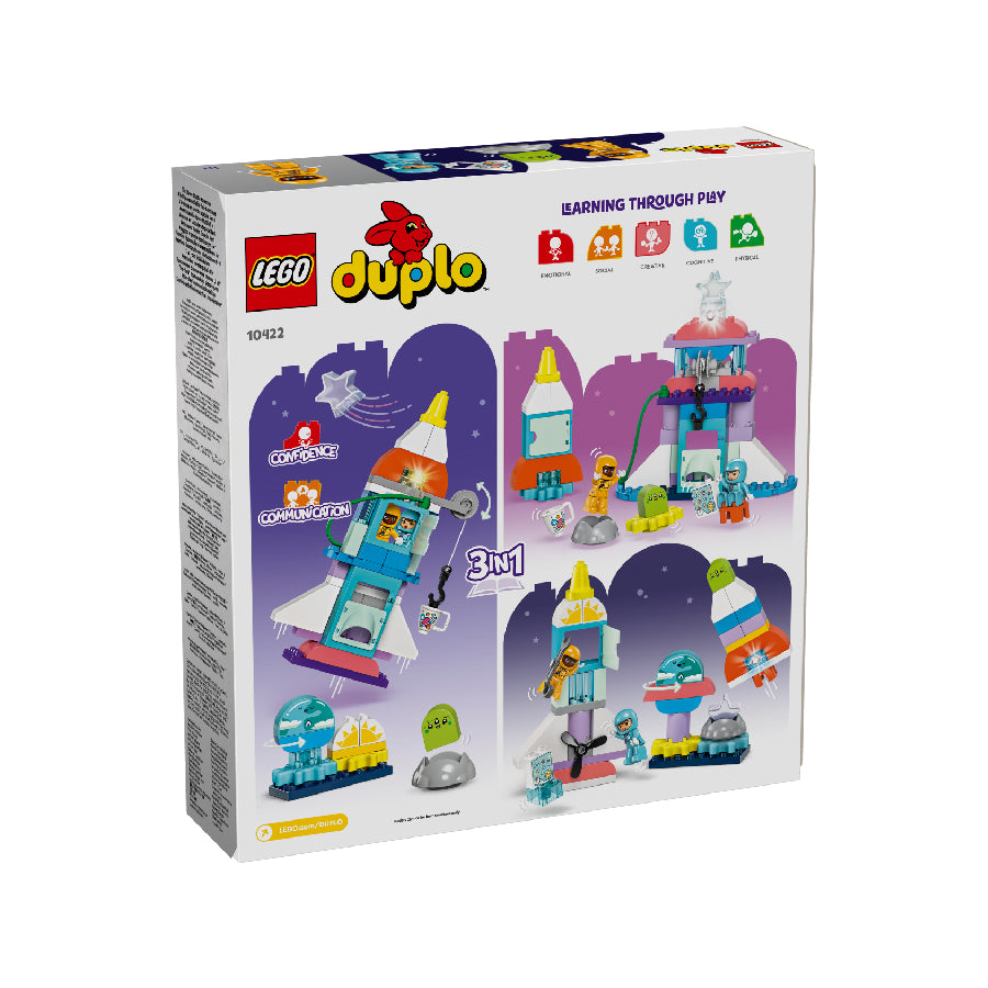 Đồ chơi lắp ráp Tàu phiêu lưu vũ trụ 3 trong 1 LEGO DUPLO 10422