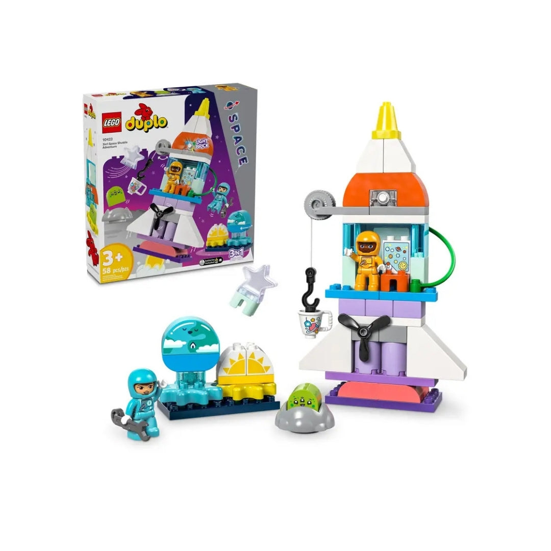 Đồ chơi lắp ráp Tàu phiêu lưu vũ trụ 3 trong 1 LEGO DUPLO 10422