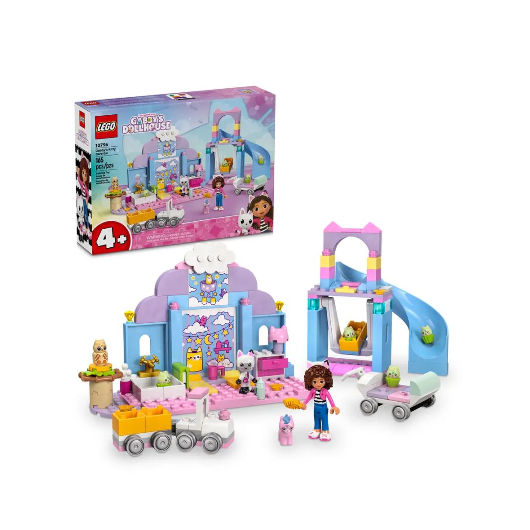 Đồ Chơi Lắp Ráp Trung Tâm Chăm Sóc Mèo Của Gabby LEGO GABBY DOLLHOUSE 10796 (165 chi tiết)