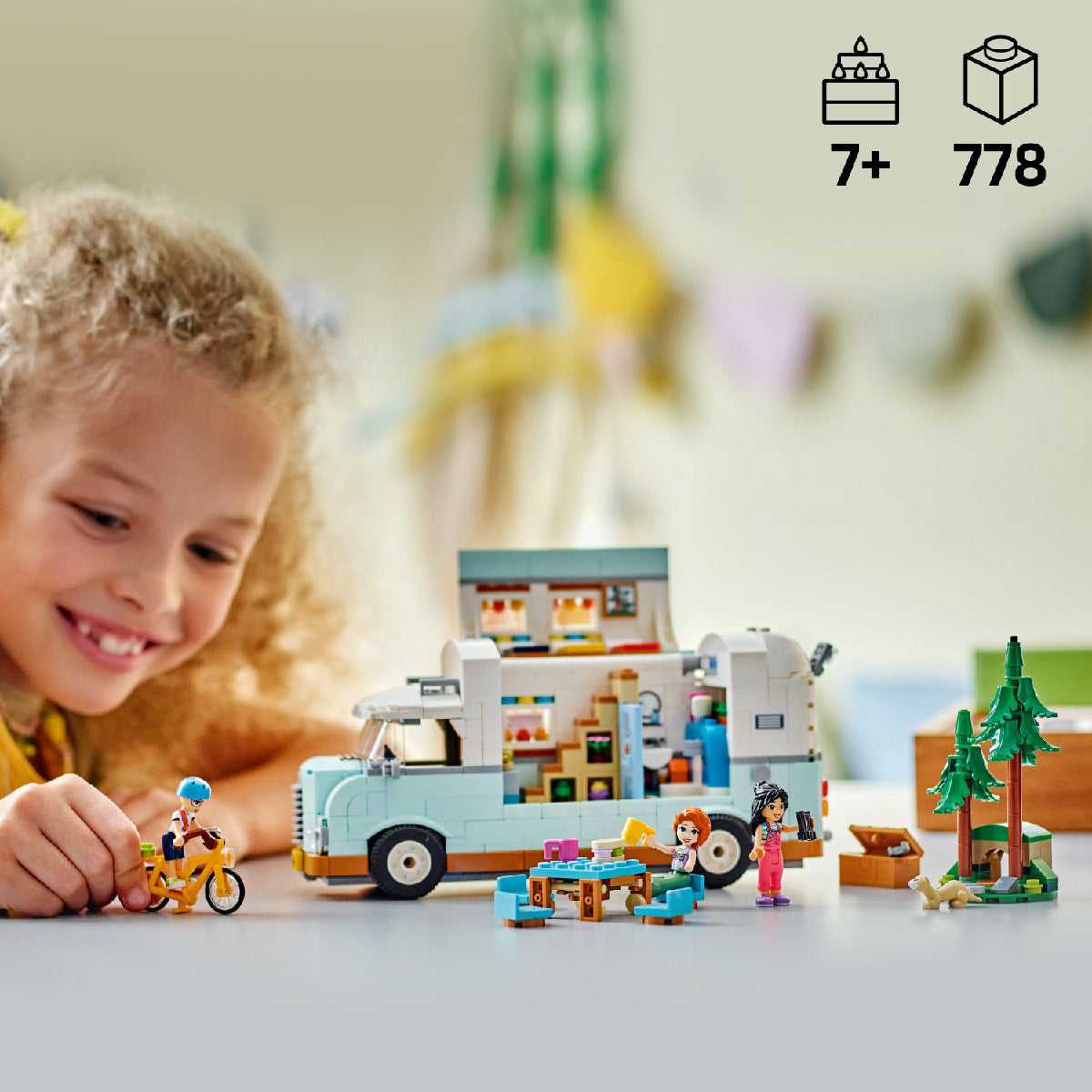 Đồ Chơi Lắp Ráp Chuyến Phiêu Lưu Trên Xe Cắm Trại Tình Bạn LEGO FRIENDS 42663