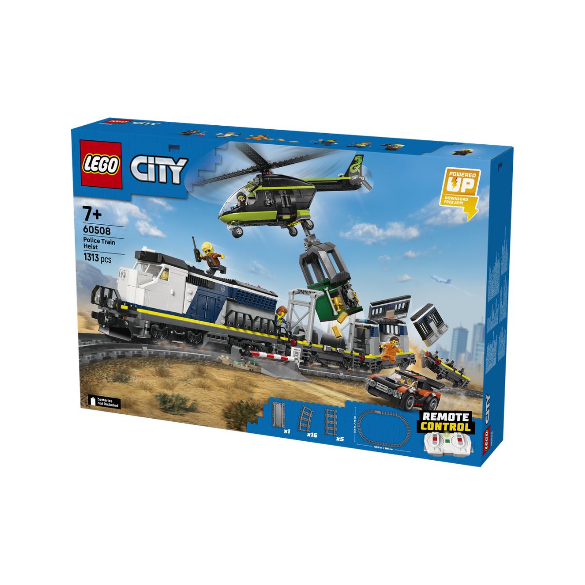 Đồ Chơi Lắp Ráp Vụ Cướp Tàu Hỏa Cảnh Sát LEGO CITY 60508 (1313 Chi Tiết)