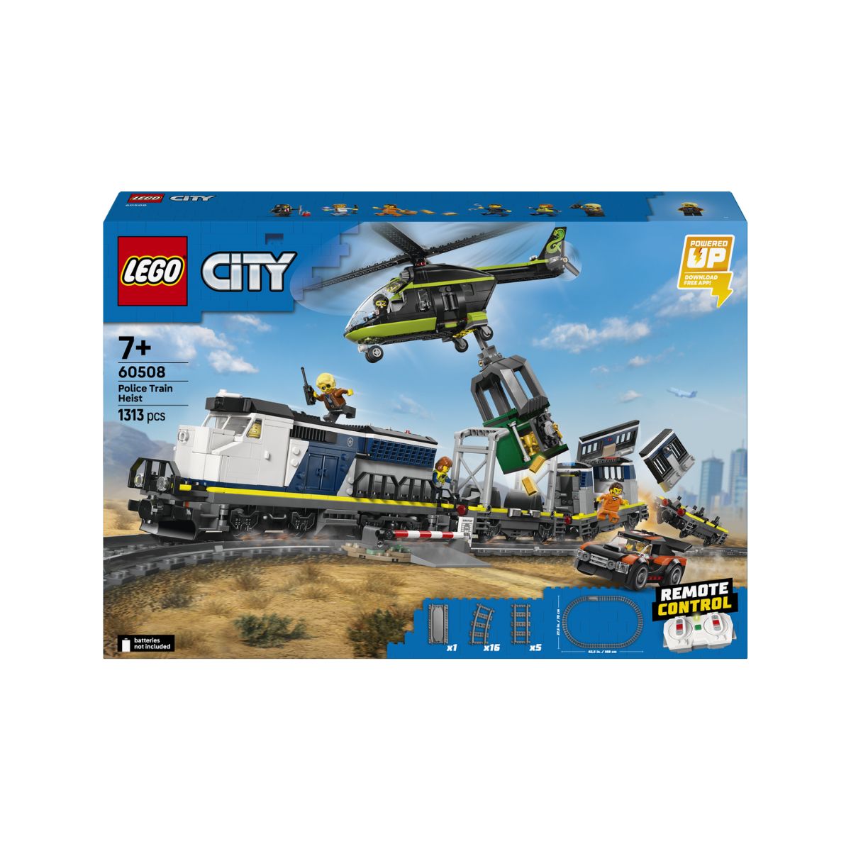 Đồ Chơi Lắp Ráp Vụ Cướp Tàu Hỏa Cảnh Sát LEGO CITY 60508 (1313 Chi Tiết)