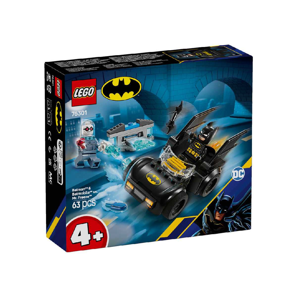 Đồ Chơi Lắp Ráp Batman Và Xe Chiến Đấu Với Mr. Freeze LEGO SUPERHEROES 76301