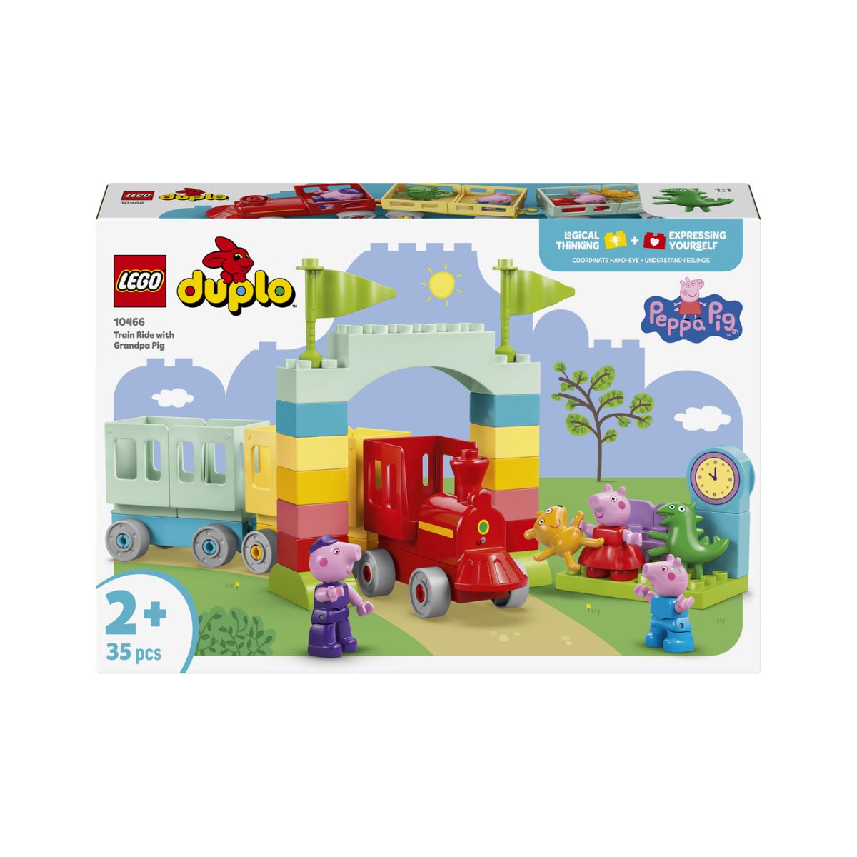 Đồ Chơi Lắp Ráp Chuyến Đi Tàu Cùng Grandpa Pig LEGO DUPLO 10466 (35 Chi Tiết)