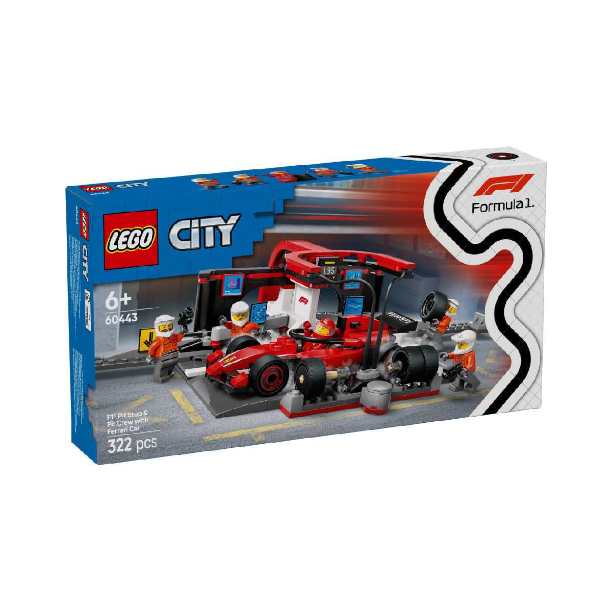 Đồ Chơi Lắp Ráp Trạm Bảo Dưỡng Xe F1 LEGO CITY 60443