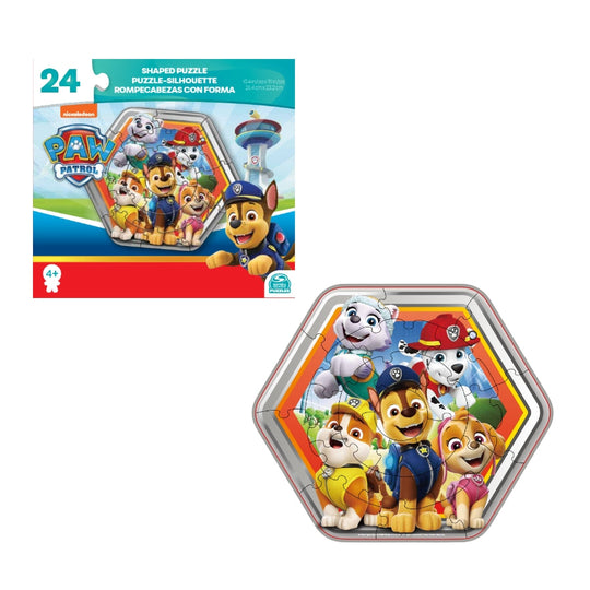 Bộ xếp hình 24 miếng theo shape - Paw Patrol Lục Giác SPIN GAMES 20145675