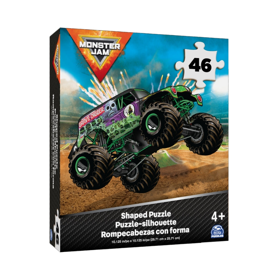 Bộ xếp hình 46 miếng theo shape - Monster Jam SPIN GAMES 20146872