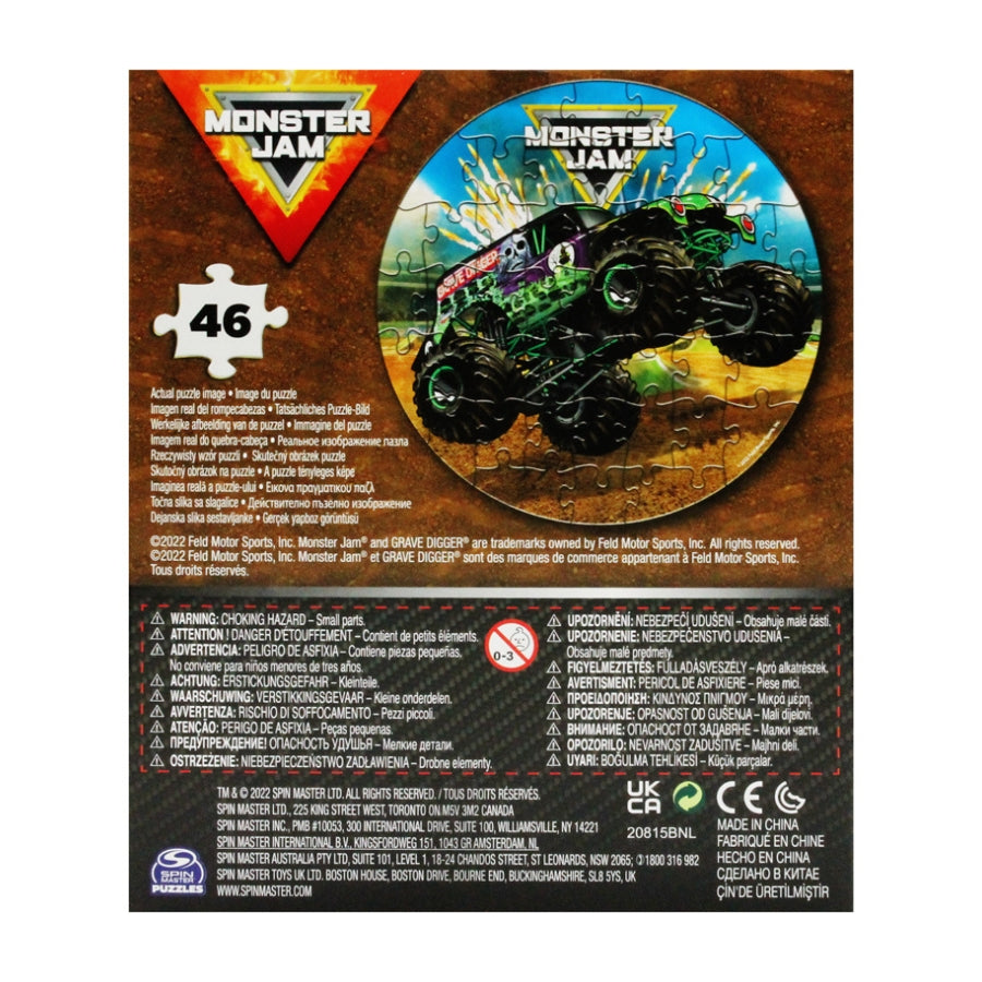 Bộ xếp hình 46 miếng theo shape - Monster Jam SPIN GAMES 20146872