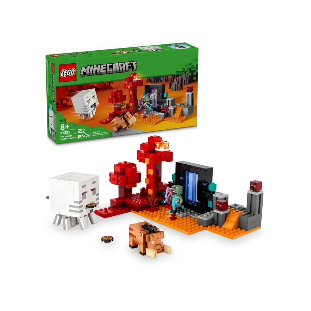 Đồ chơi lắp ráp Cuộc phục kích cổng địa ngục Nether LEGO MINECRAFT 21255