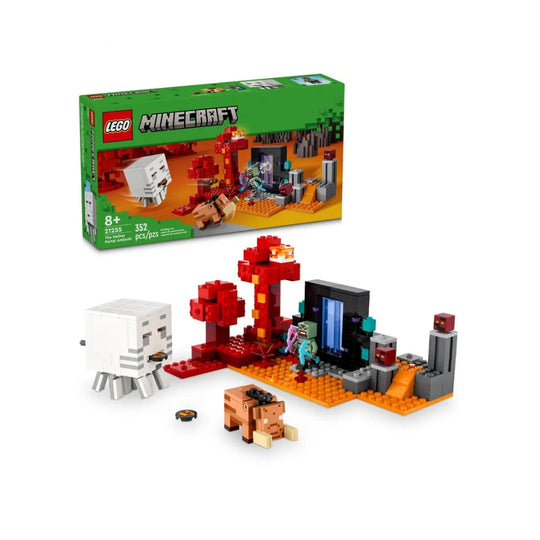 Đồ chơi lắp ráp Cuộc phục kích cổng địa ngục Nether LEGO MINECRAFT 21255