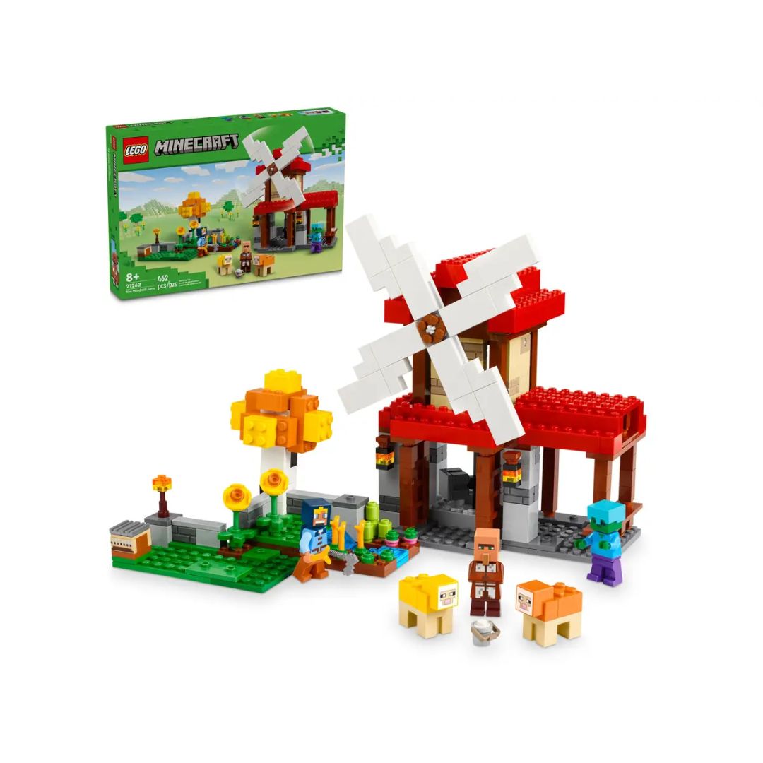 Đồ Chơi Lắp Ráp Nông Trại Cối Xay Gió LEGO MINECRAFT 21262 (462 chi tiết)
