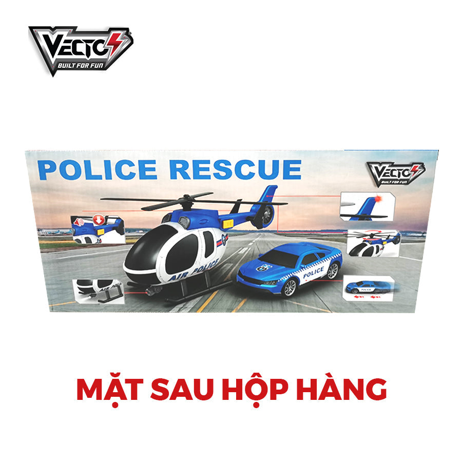 Đồ chơi xe và trực thăng cảnh sát VECTO VT73P