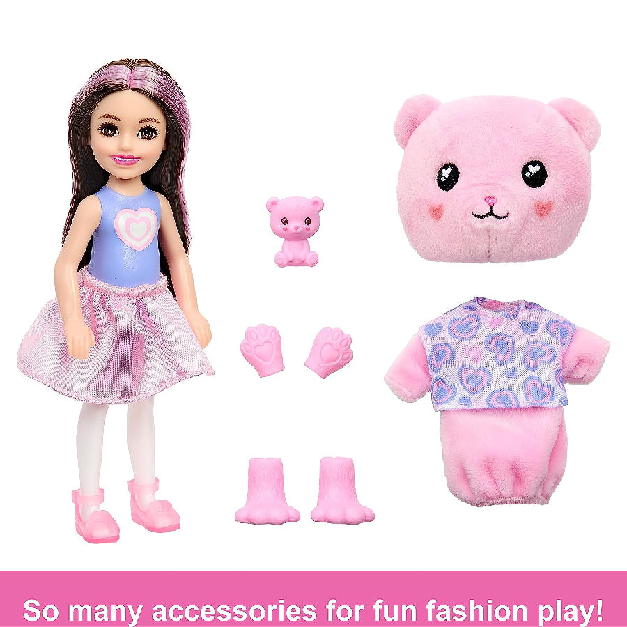 Búp bê Chelsea Cutie Reveal - Baby Teddy Bear BARBIE HKR17