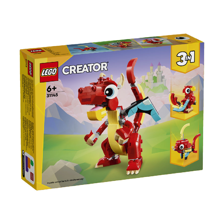 Đồ chơi lắp ráp Rồng đỏ may mắn LEGO CREATOR 31145