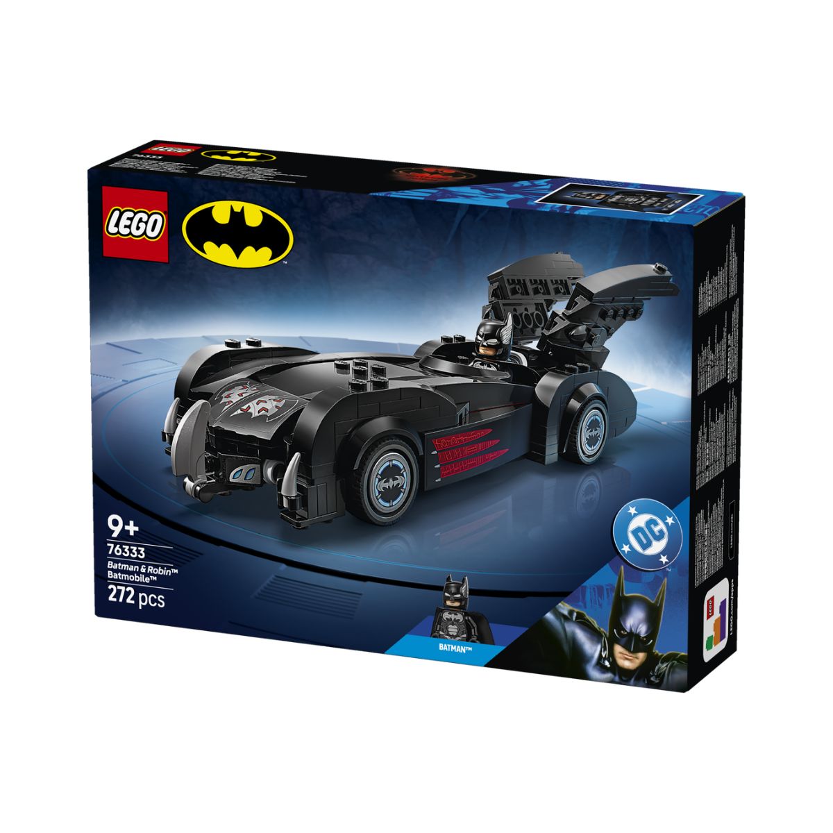 Đồ Chơi Lắp Ráp Xe Batman & Robin Batmobile LEGO SUPERHEROES 76333 (272 Chi Tiết)