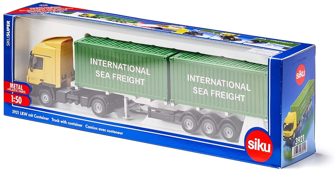 Mô Hình Xe Tải Kéo Container SIKU 3921