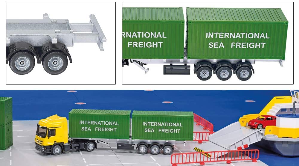 Mô Hình Xe Tải Kéo Container SIKU 3921