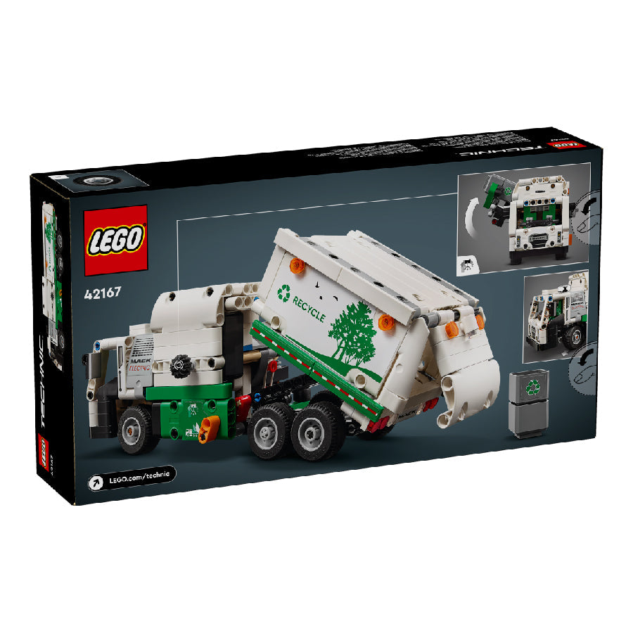 Đồ chơi lắp ráp Xe tải rác điện Mack® LR LEGO TECHNIC 42167