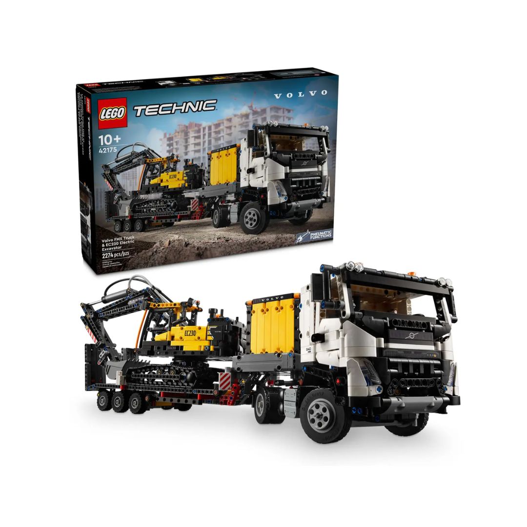 Đồ Chơi Lắp Ráp Xe Tải Hạng Nặng Volvo FMX & Máy Xúc EC230 Electric LEGO TECHNIC 42175 (2274 Chi Tiết)